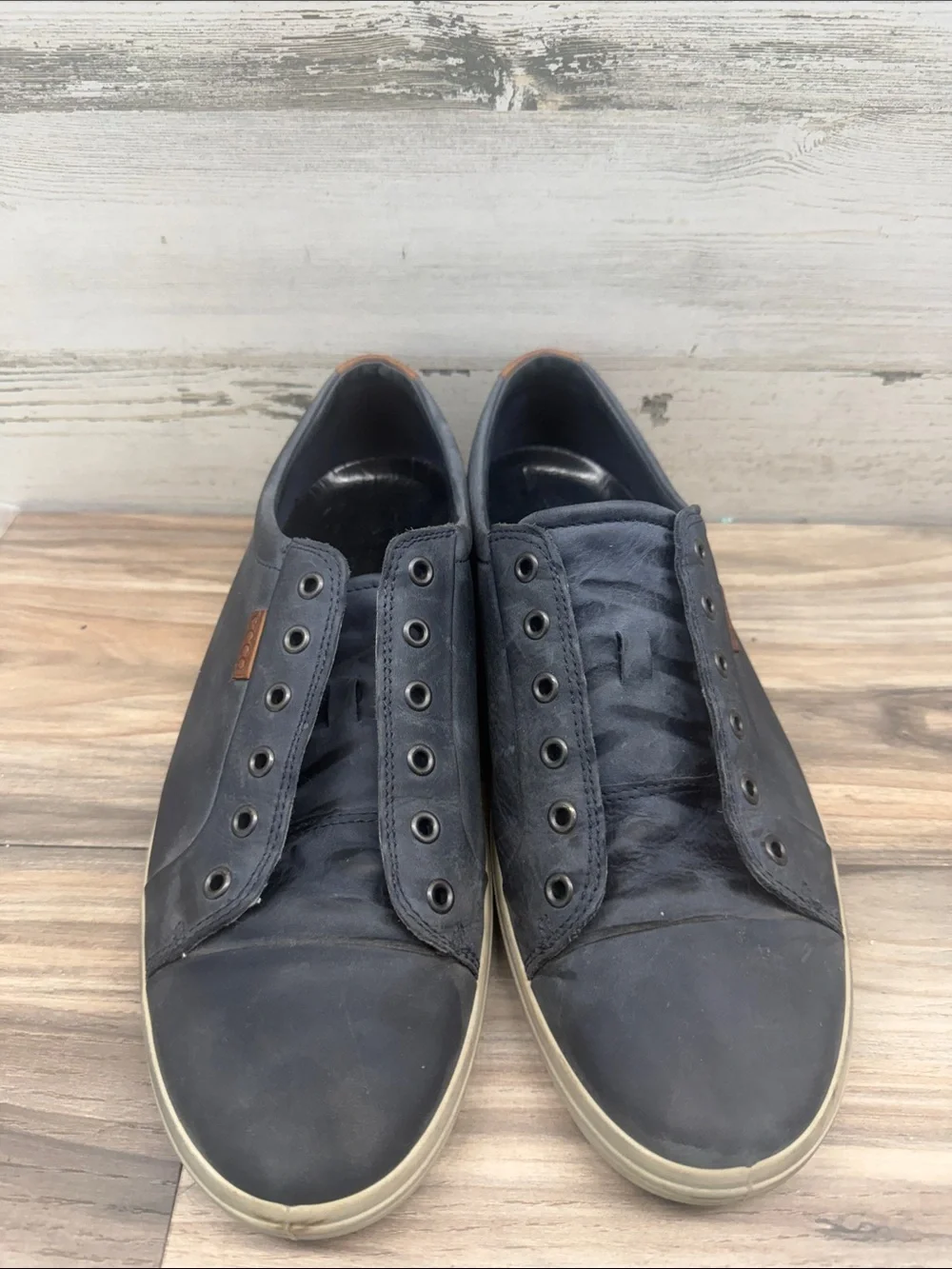 ECCO Navy Blue Men's SOFT 7 SHOE size - 45 US Size 11 160.00) No Laces